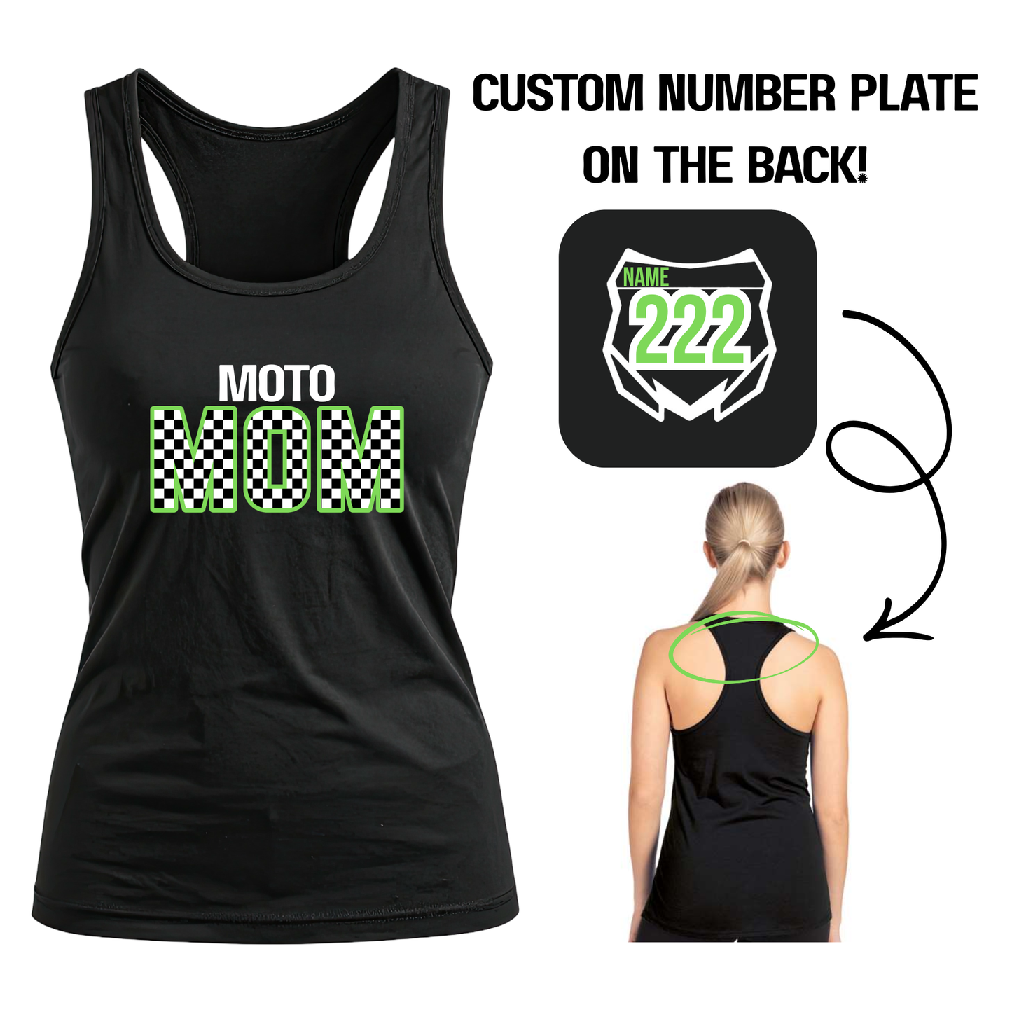 Personalized "Moto Mom Tank"